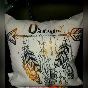 Handstuffed dream catcher plush throw pillow!